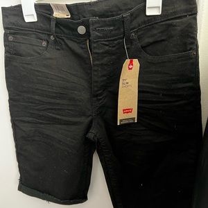 Levi’s 511 black demin shorts